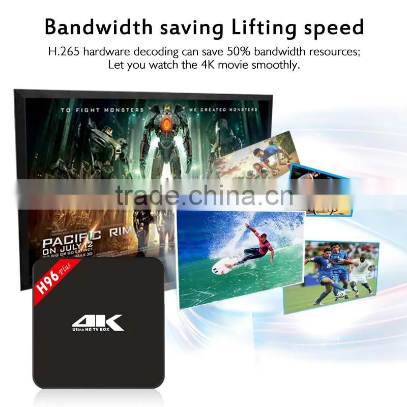 Vensmile Amlogic S905 Android 5.1 Smart TV Box H96 Plus Kodi 16.0 bluetooth 4.0 quad core 2GB 16GB H96 Plus