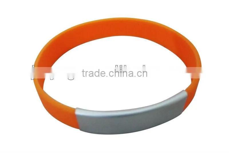 fashion custom thin silicone bracelet/round silicone bracelet/2013 bracelets