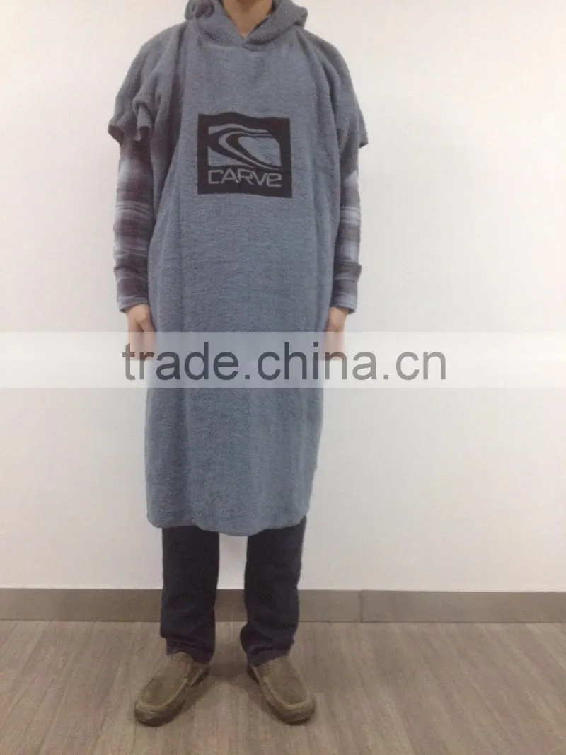 poncho hooded beach towel for adult