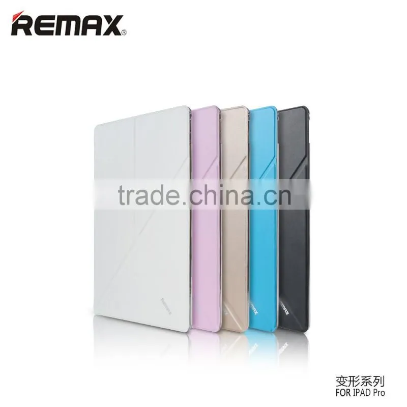 Top Selling Product Remax Fold Stand Leather Tablet Cover Case for iPad Pro TB-0007