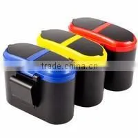 colored love clean car internal environment littering trash can