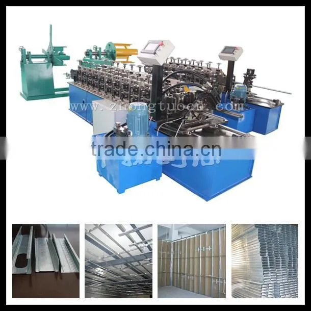 C U and Z plasterboard roll forming machine 0.4-0.6 mm C U and Z plasterboard roll forming machine