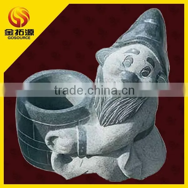 western design granite garden planter pot