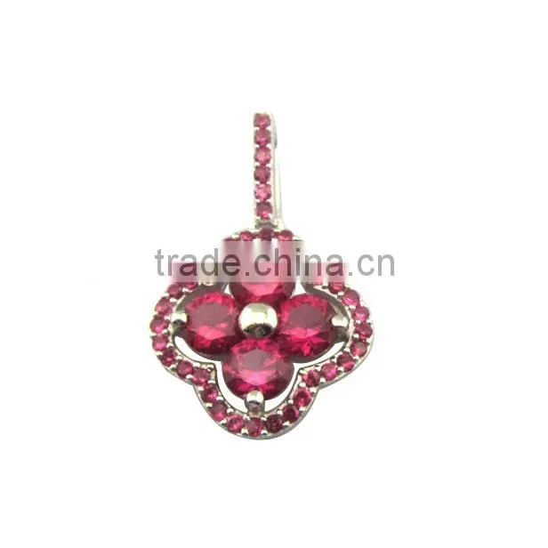Bright color zircon sterling silver ring