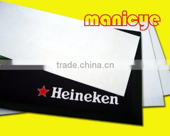 Printing nonwoven felt