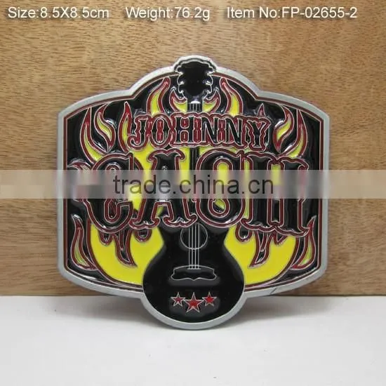 custom brand name buckle plate metal belt buckle