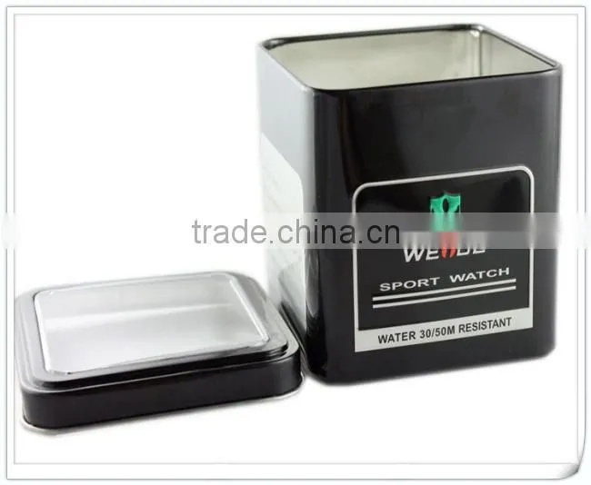 Empty tin cans for tea packaging