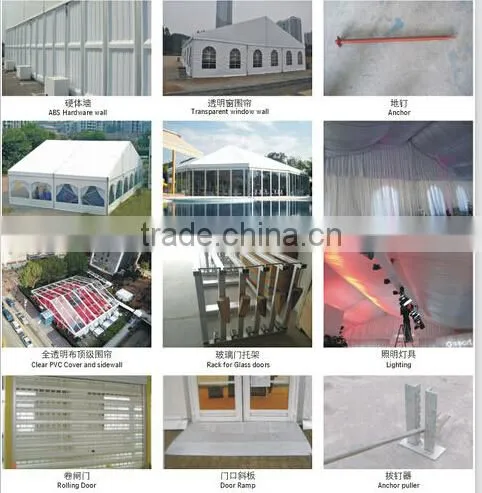 50m Wide White Aluminum Clear Span Frame Tent