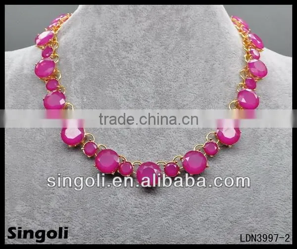 Faceted cone necklace grass green necklace Necklace 2014 wholesale alili express fashion necklace jewelry