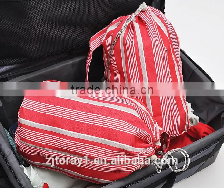 Polyester Drawstring Duffle Laundry Shoulder Backpack Shoe Bag