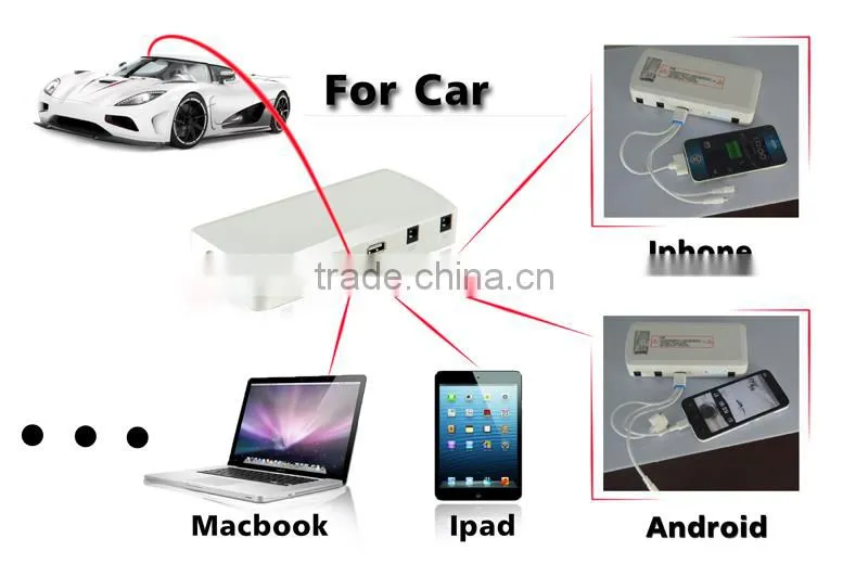 AC 12V/12AH Portable Car Jump Starter With Air Compressor
