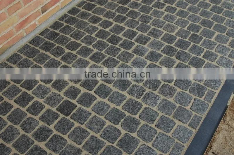 black basalt paving stone G684 tumbling
