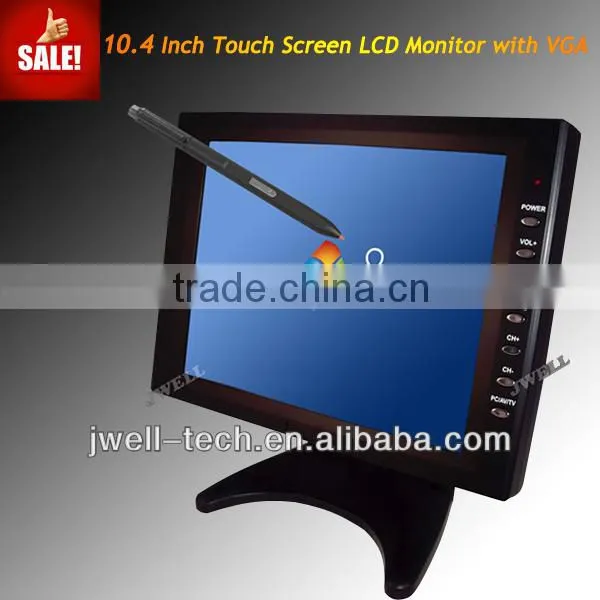 10.4 inch LED Touch screen monitor, portable monitor, touch screen with VGA AV BNC