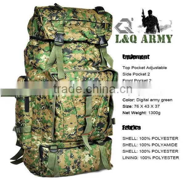 Camouflage Backpack Rucksack Camping Bag Hiking Backpack