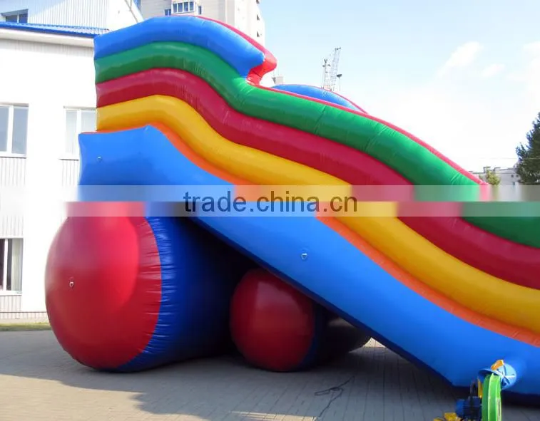 Giant jungle animals inflatable slide for kids and adusts