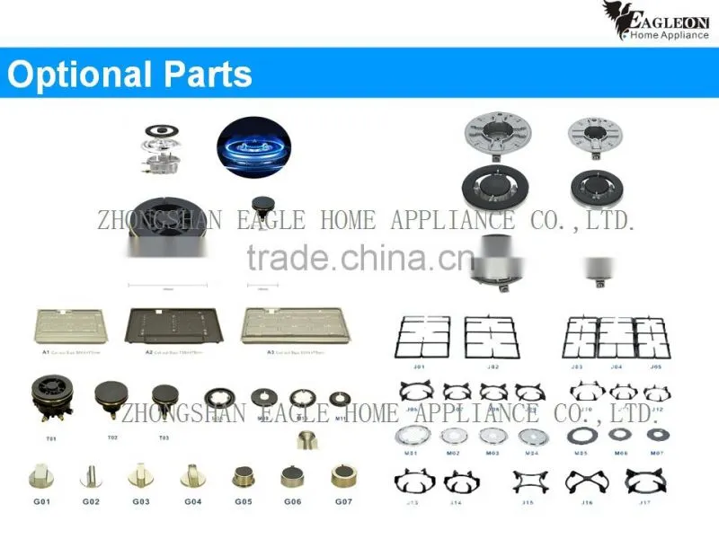 SKD/CKD Double pipe gas valve with safety flameout for table/build in cooker