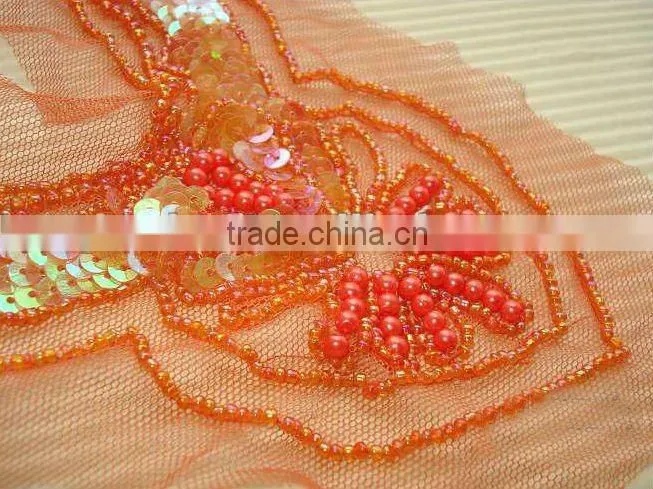 Colorful beads neckline,embroidery collar,embroidery design