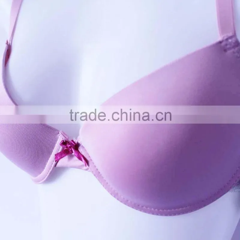 China bra factory plain color seamless push up bra women