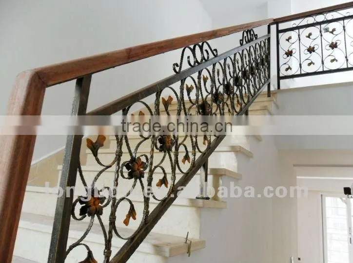 Top-selling hand forged simple design for handrail stairs
