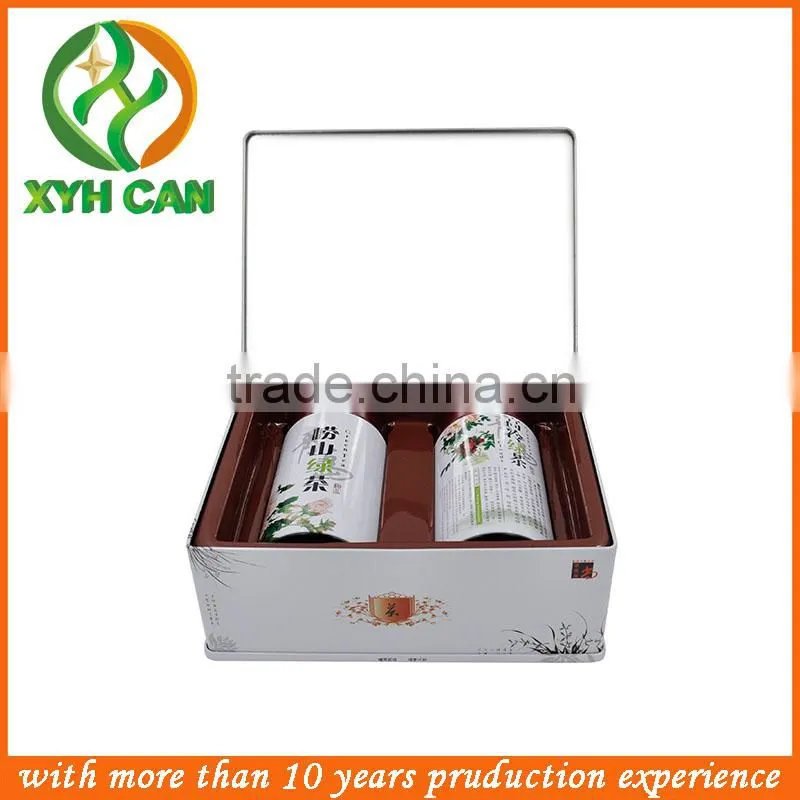 metal round tea can/ empty box