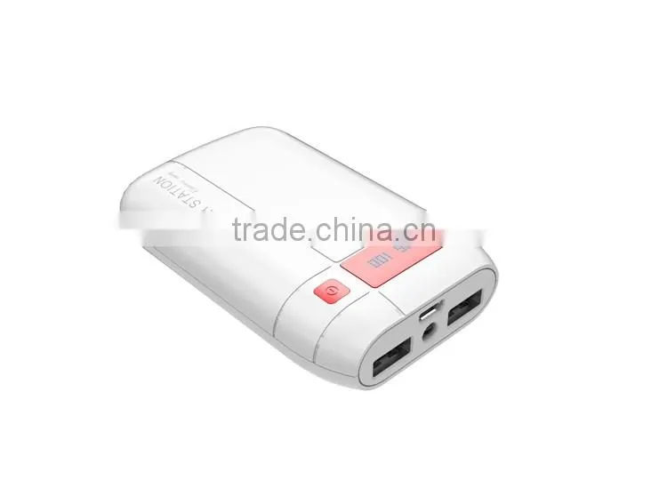 Gift Model Real Capacity Exide Battery Portable Power Bank 6600mah With LED Light