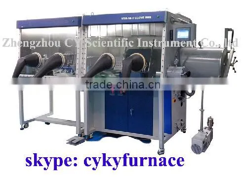 Dual Chamber Glove Box with Gas Purification System (H2O&O2< 1ppm) / glove box