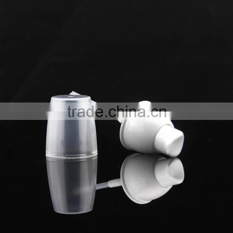 hot selling cosmetic glass bottle with white pump
