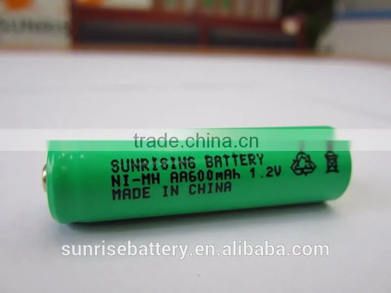 1.2 v Ni-MH AA600mAh rechargeable battery