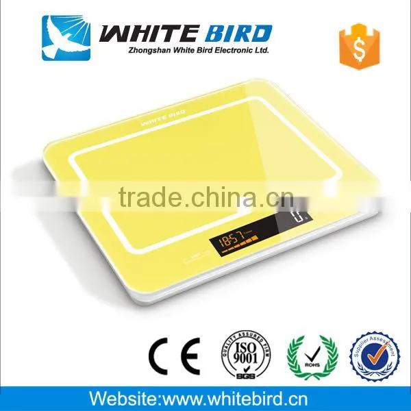 5kg tempered glass kitchen scale with timer and temperature