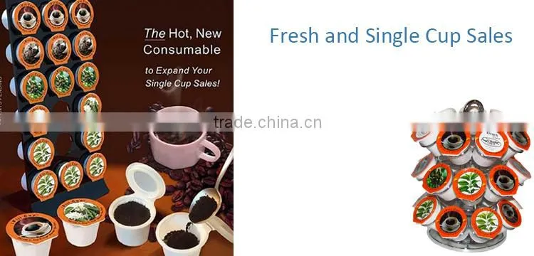 Self-sealable empty k-cup