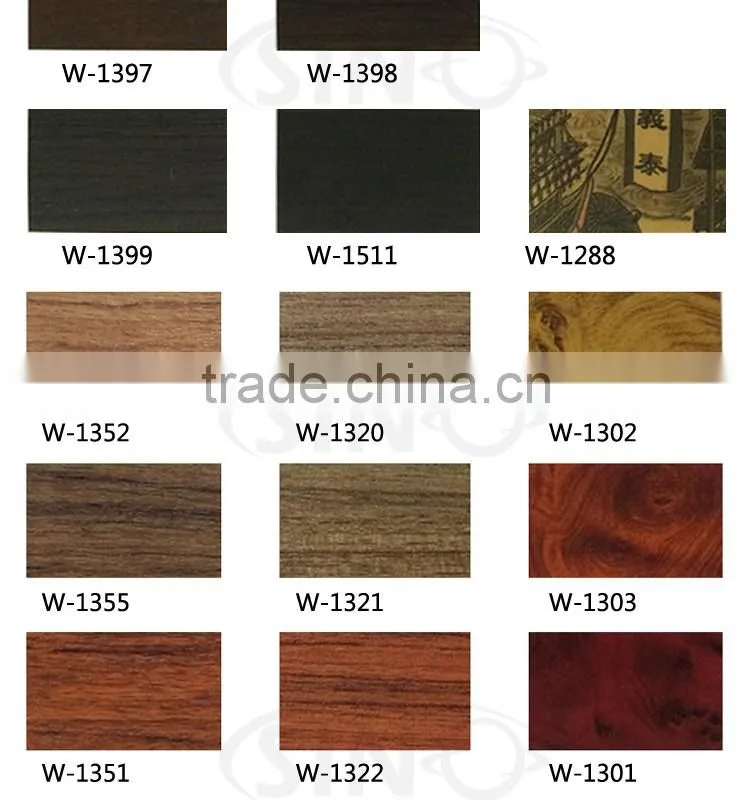 SINO W1398 1.24*50M High Quality Decoration Film For Wood Furniture