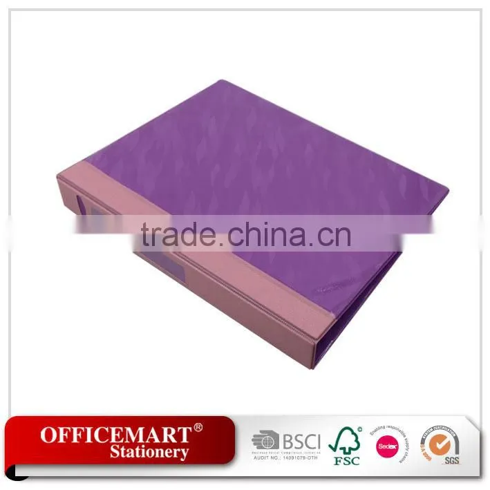 PEVA view binder/4 ring binder/file folder/plastic clear file folder/a3 file folder portfolio folder