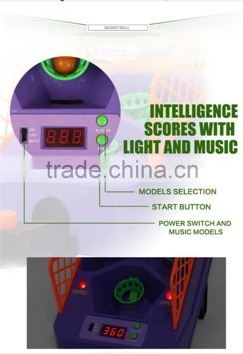 Desktop Mini Electronic Basketball Hoop Game