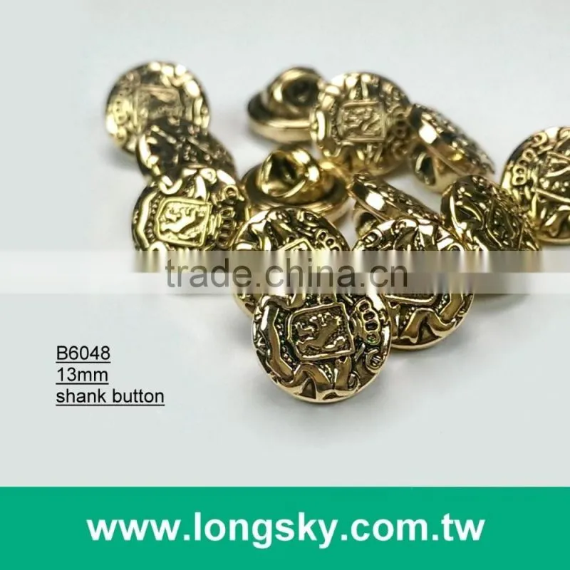 (#B6049/13mm) royalty style small shank button for short coat