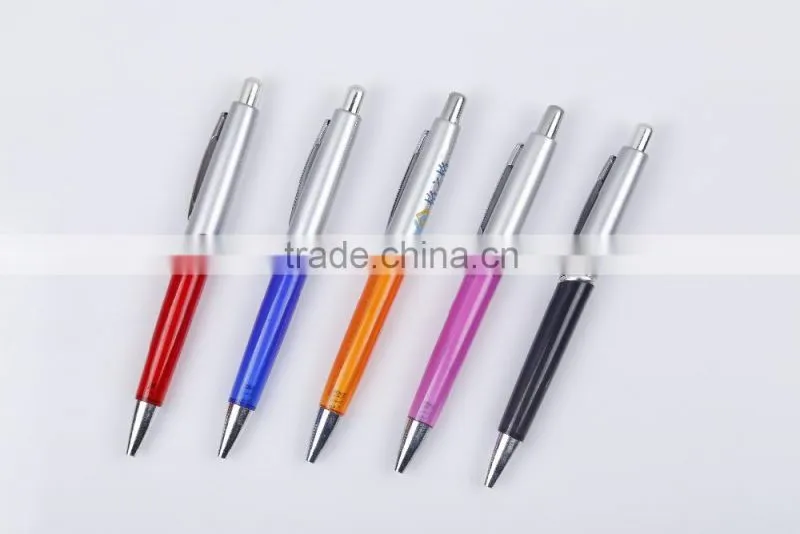 2015 promotional hottest advertisement plastic logo ball pens for sale TC-6001