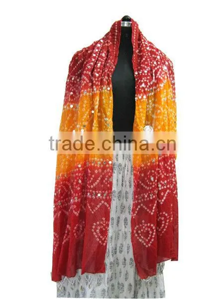 handmade rajasthani tie dye fashion stole dupatta wholesale lot