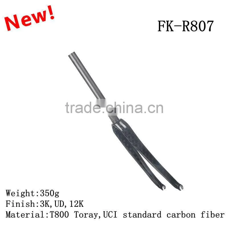 T800 fiber carbon bicycle fork, cheap road carbon fork of China