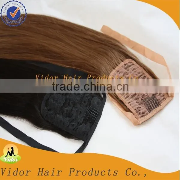 Queen Hair Products Cheap Brazilian Human Hair Ponytail