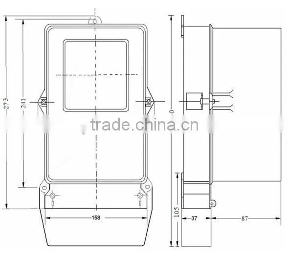 DT862 three phase 4 wire energy meter