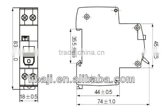 DZ47LE-63 3P, Earth leakage circuit breaker, Residual Current Circuit Breaker