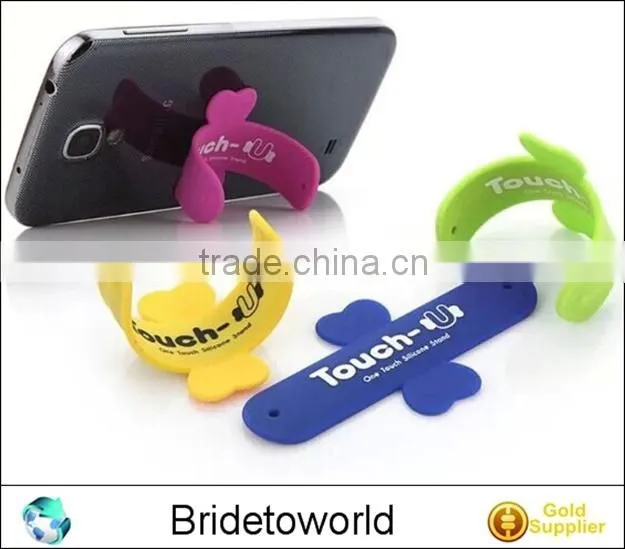 Factory supply hot Touch U Silicone Smart Phone Stand Holder stand mount