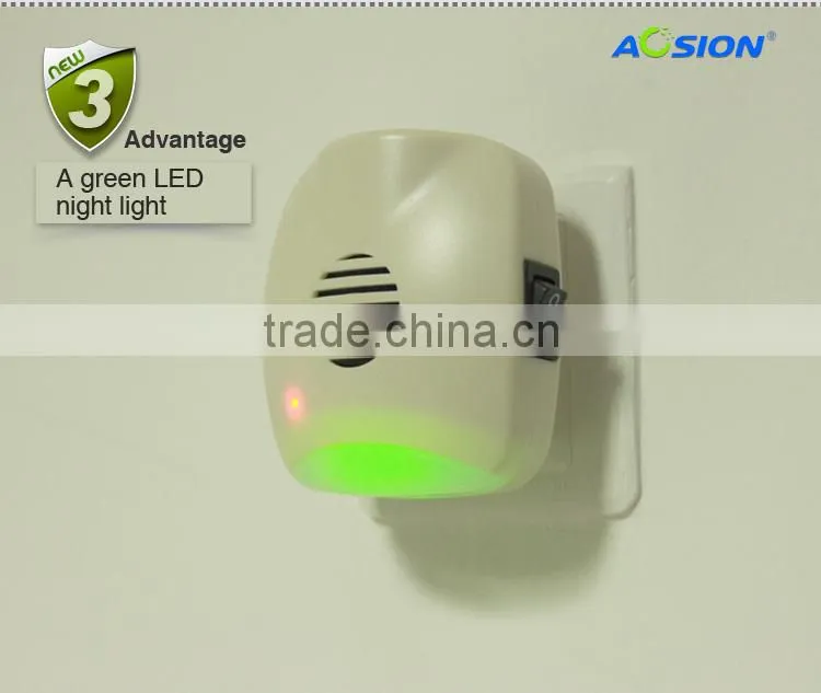 Aosion supply safety Mini Plug-in Electronic Ultrasonic mice rat mouse repeller