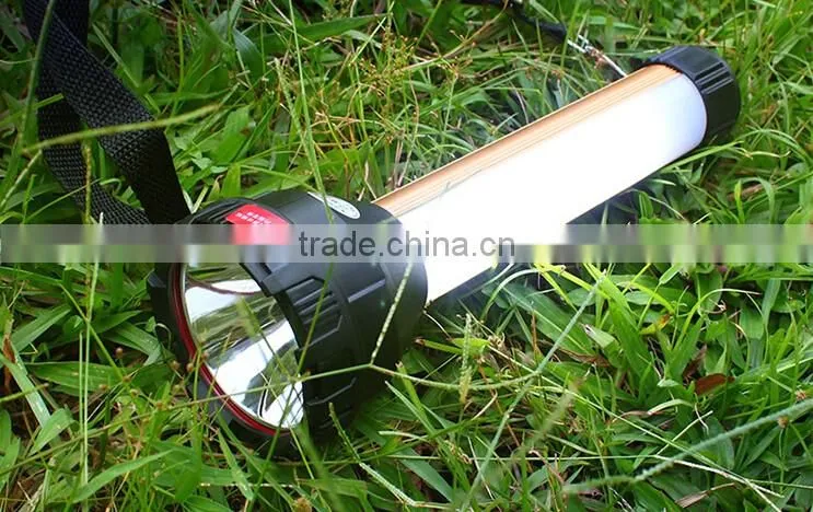 A-OK Rechargeable 10W Led+12 White Led+Blue Red Led multifunction car working emergency flashlight