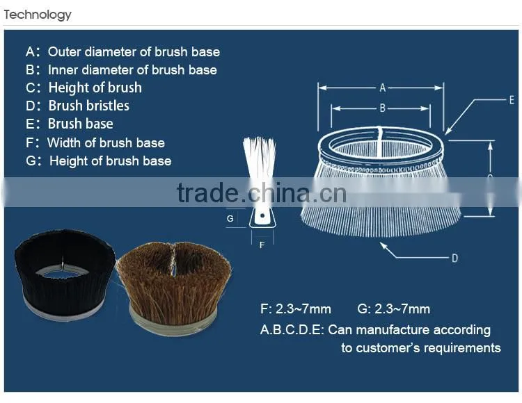 diamond roller brush polish roller brushes horse hair corner brush