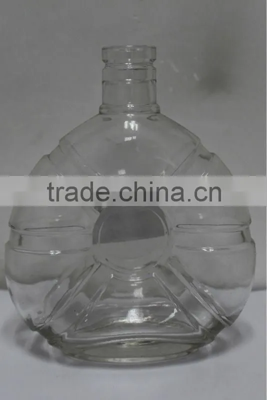 clear wine glass bottle