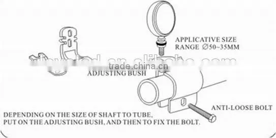 High Quality bull bar clamp vehicles adjustable lamp stay led work light bracket led lamp stay