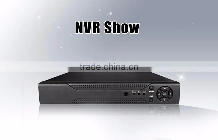 H.264 nvr record 6ch 1080p/960p/720p support p2p remote review motion alarm onvif dvr