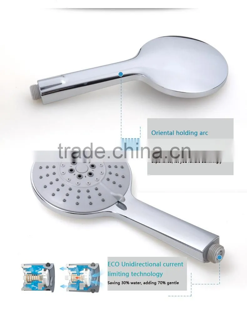 JOMOO LED air engry hand shower head Three-function hand shower, simple ,rain shower ,LED display,with hose
