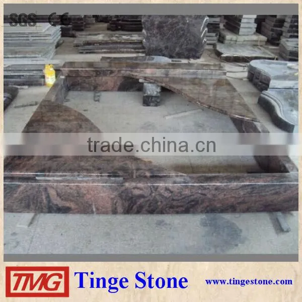 Indian Aurora Granite Tombstone
