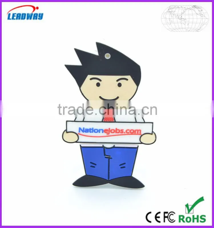 PVC customized USB flash drives cartoon figure for promotion